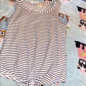 black and white stripe shirt